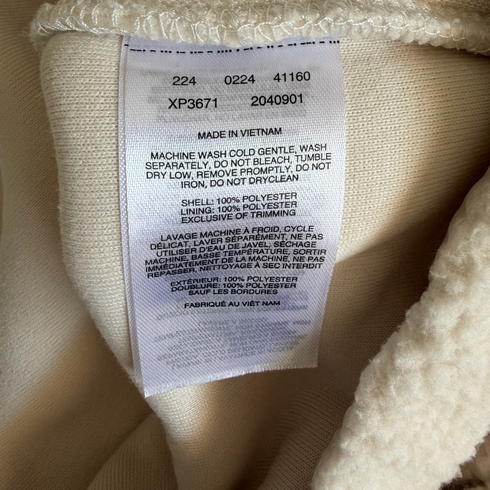Columbia Cozy Women’s Lodge Sherpa Pullover Fleece In Chalk Beach - Picture 4 of 5